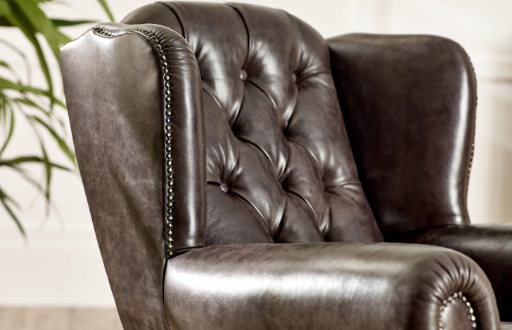Rode Leather Lounge Armchair