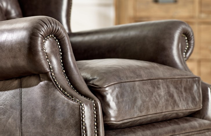 Rode Leather Lounge Armchair