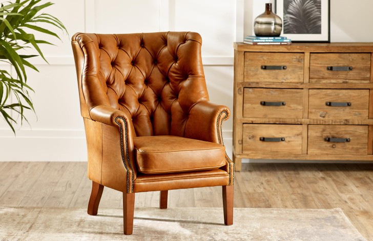 Dunham Spoon Back Wing Chair