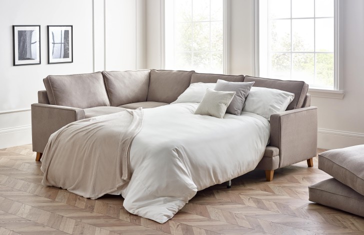 Everest Fabric Corner Sofa Bed