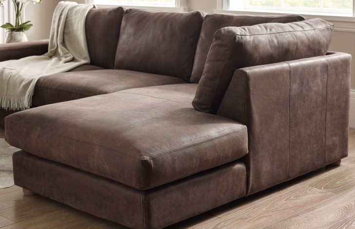 Wellington Chaise Sofa Right Hand Facing Leather Chaise Sofas