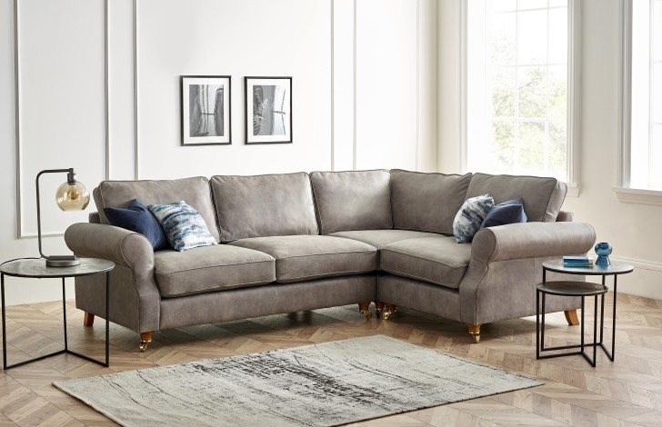 Churchill Leather Corner Sofa