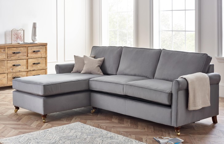 Salisbury fabric chaise sofa