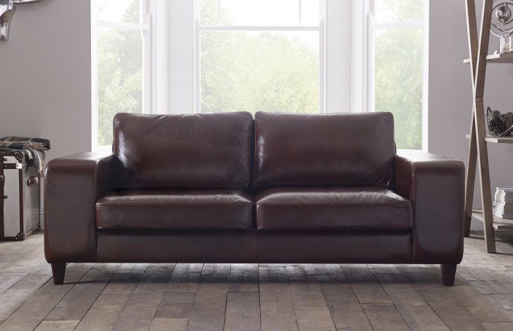 Wellington Contemporary Leather Sofa