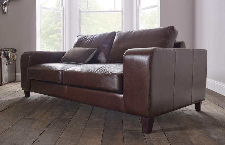 Wellington Contemporary Leather Sofa