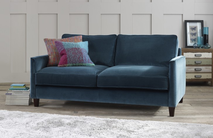 Blue sofa sales fabric