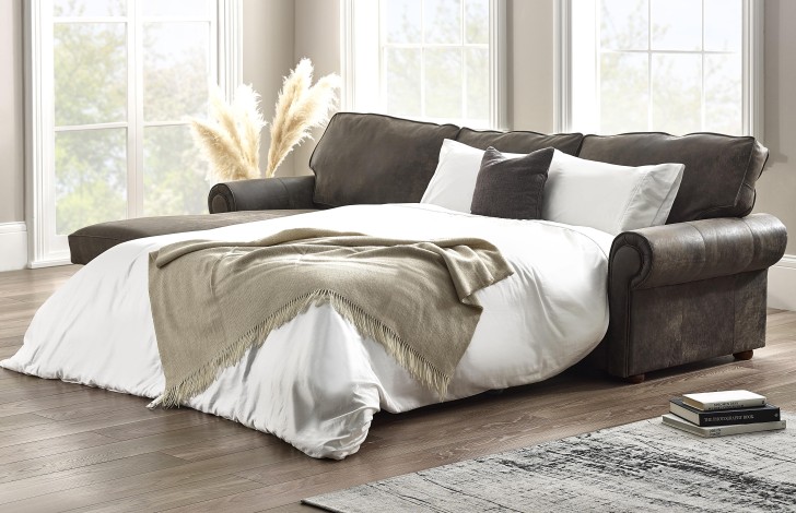 Leather queen best sale sofa bed
