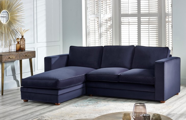 Trafalgar fabric storage chaise sofa