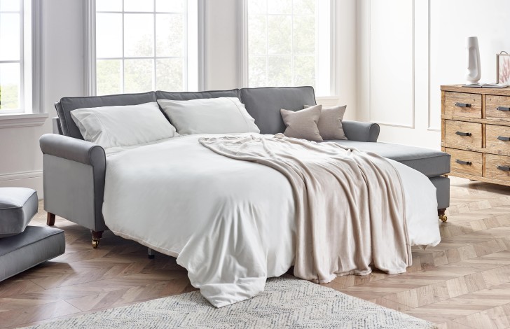 Salisbury fabric chaise sofabed