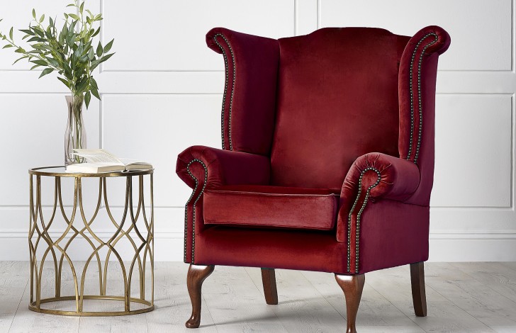 Fabric Wing Chair