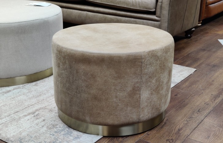 Percy Leather Footstool