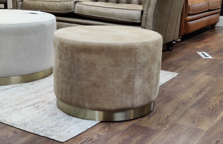 Percy Leather Footstool