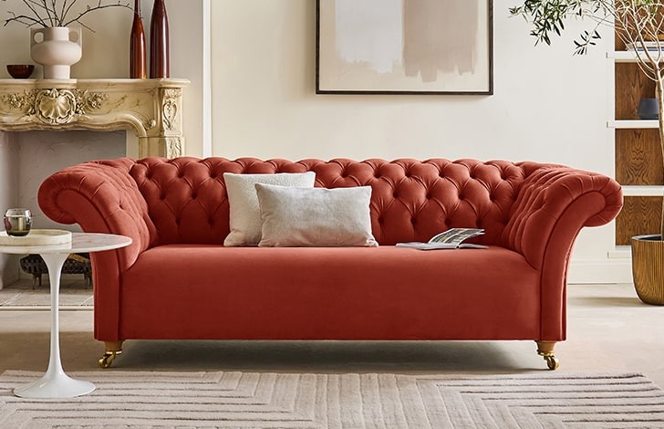 Penhurst Upholstered Chesterfield Sofa