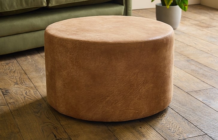 Percy Round Footstool