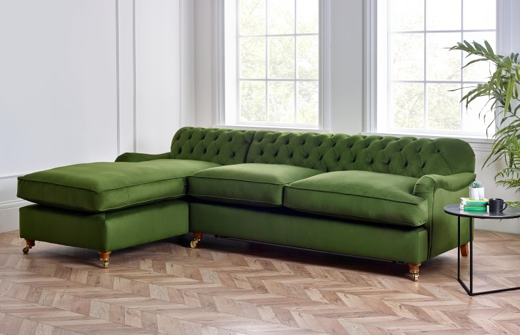 Harris Chesterfield Chaise Sofa Bed