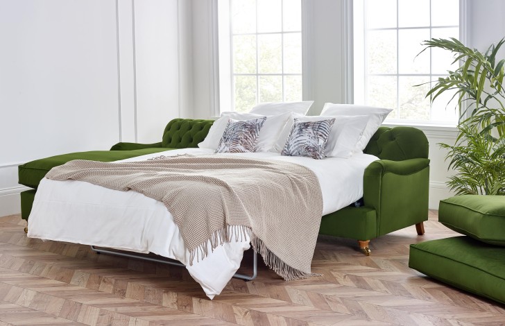Harris Chesterfield Chaise Sofa Bed