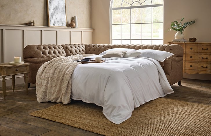 Harris Chesterfield Corner Sofabed