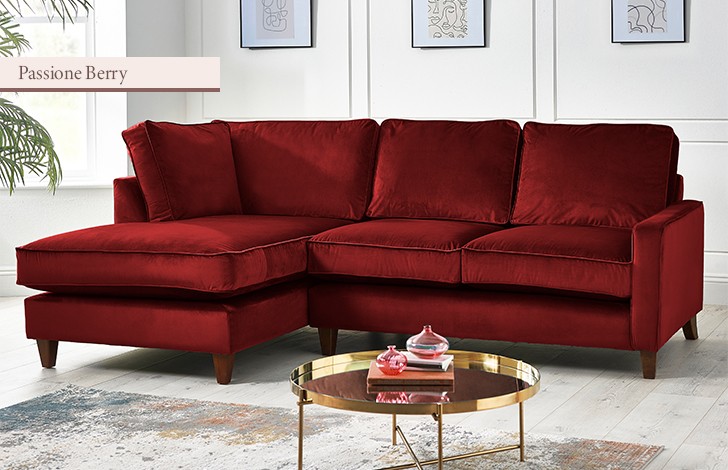 Drake Fabric Chaise Sofa