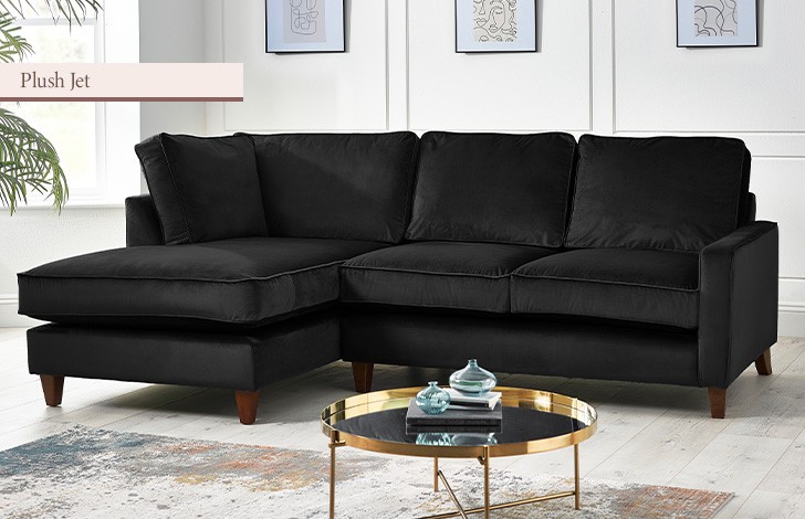 Drake Fabric Chaise Sofa