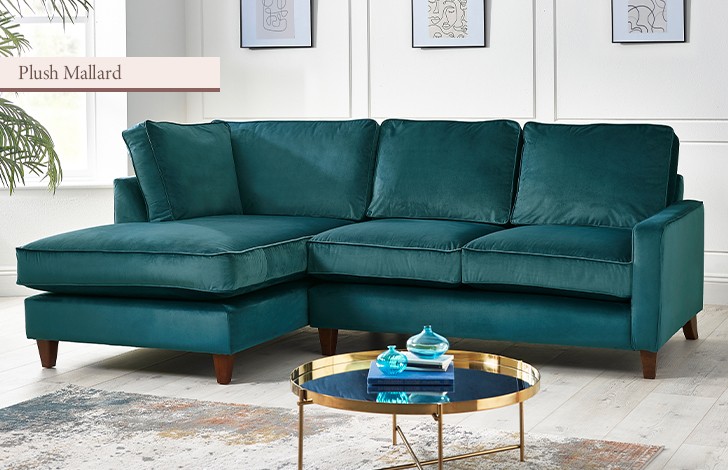 Drake Fabric Chaise Sofa