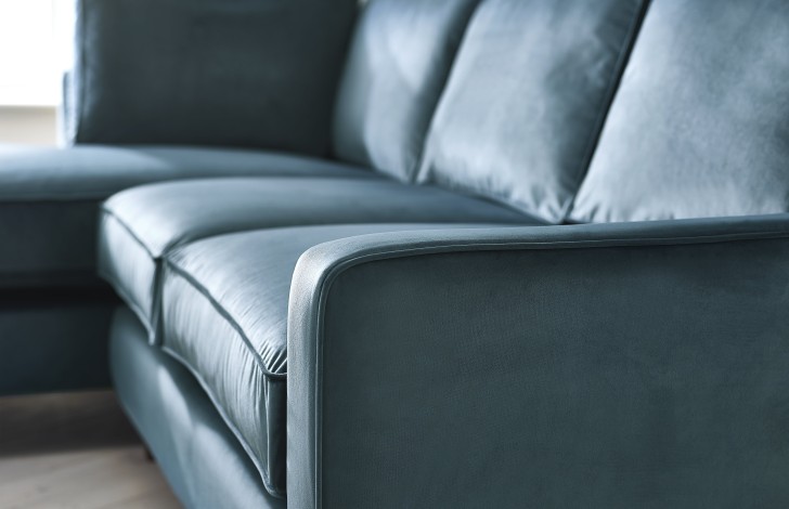 Drake Fabric Chaise Sofa