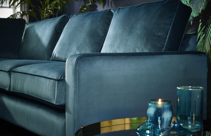 Drake Fabric Chaise Sofa