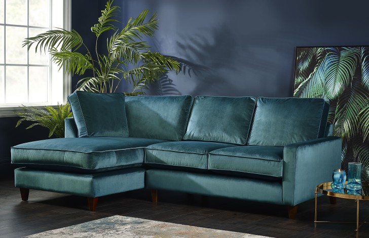 Drake Fabric Chaise Sofa