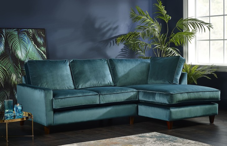 Drake Fabric Chaise Sofa