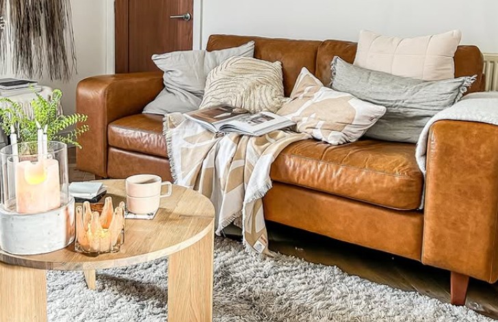 Wellington Contemporary Leather Sofa