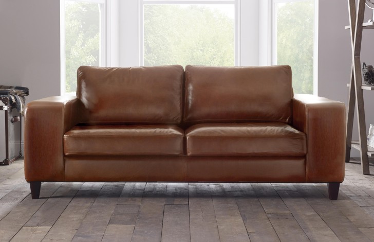 Wellington Contemporary Leather Sofa