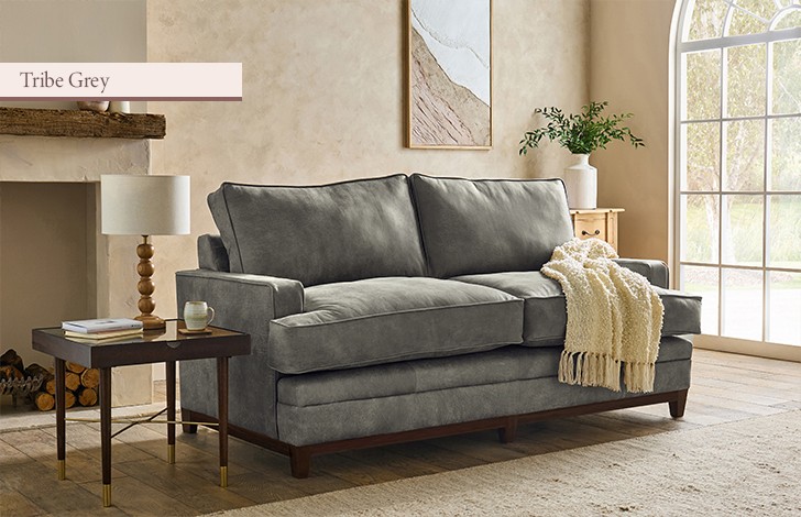 Malvern Contemporary Leather Sofa
