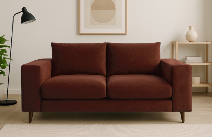 Wentworth Brown Fabric Sofa