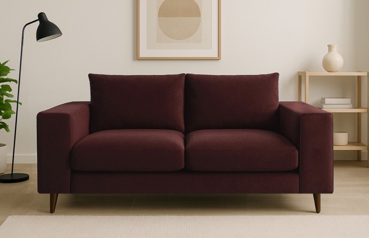 Wentworth Brown Fabric Sofa