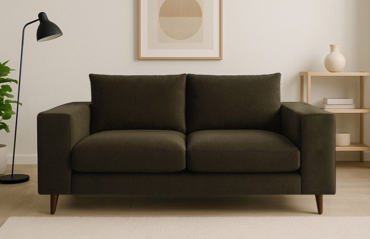 Wentworth Brown Fabric Sofa