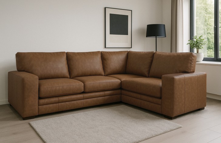 Abbey Leather Corner Settee