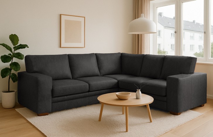 Abbey Leather Corner Settee