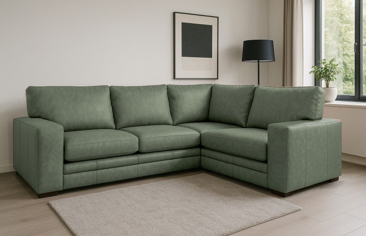 Abbey Leather Corner Settee