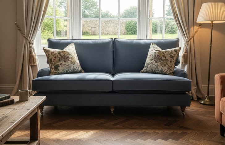 Holbeck Vintage Fabric Couch