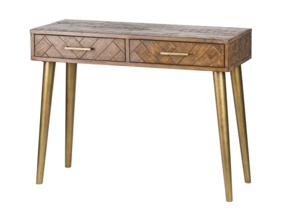 Deco Gold Console Table