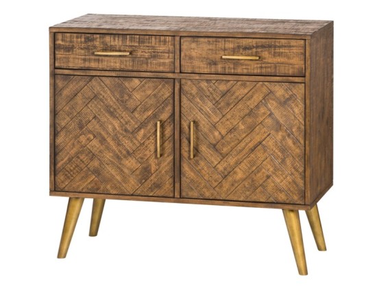 Deco Gold 2 Door 2 Drawer Sideboard