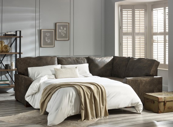 Liberty Leather Corner Sofa Bed