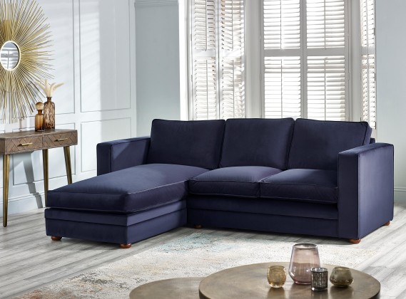 Trafalgar fabric storage chaise sofa