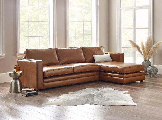 Trafalgar Leather Storage Chaise