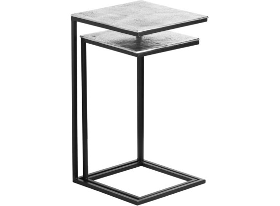Linear Silver Set Of Two Sofa Tables