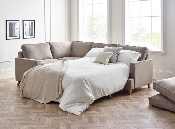 Everest Fabric Corner Sofa Bed