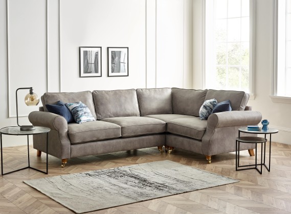 Churchill Leather Corner Sofa