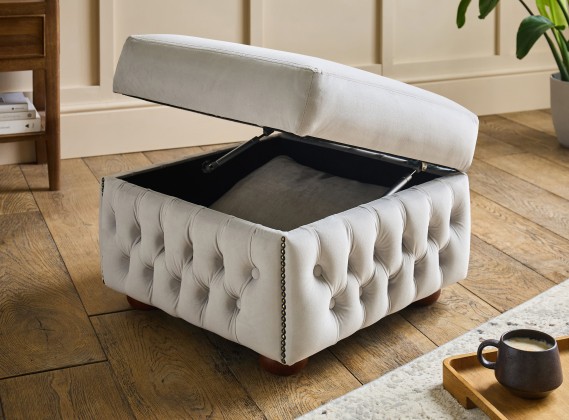 Darlington Fabric Storage Stool