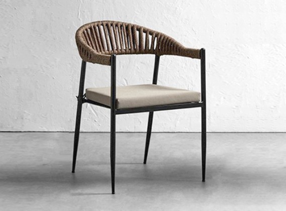 Trieste Rope Chair - Tan/ Taupe