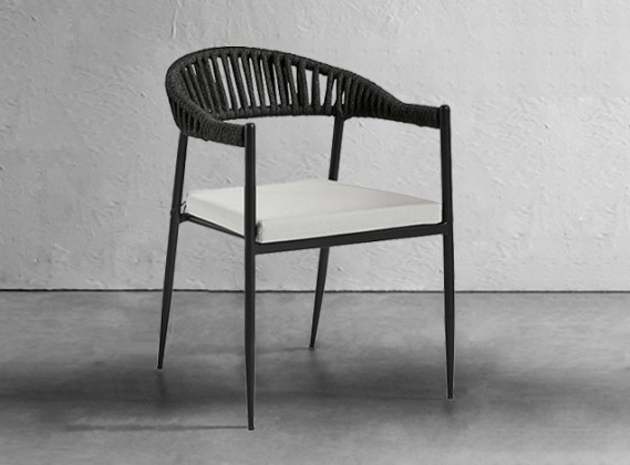 Trieste Rope Chair - Grey