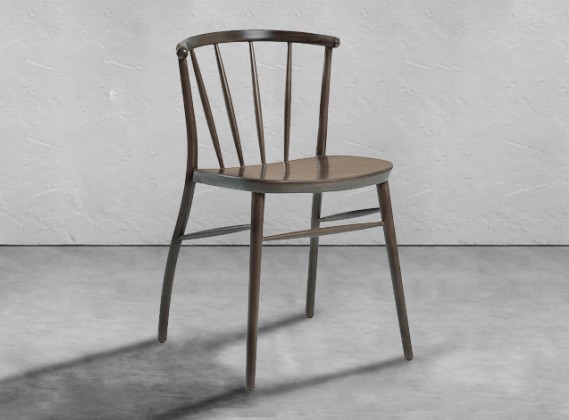 Camborne Scandi Side Chair - Antique Grey